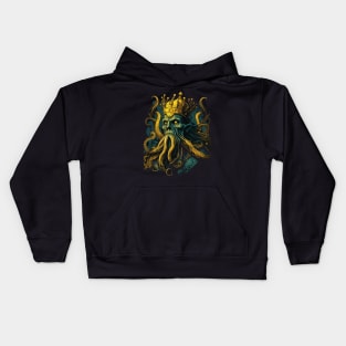 yellow king Kids Hoodie